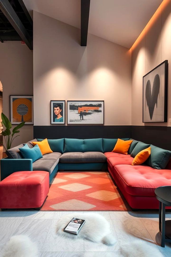 L Shaped Sofa at an Odd Angle - 22 Awkward Living Room Layout Ideas
