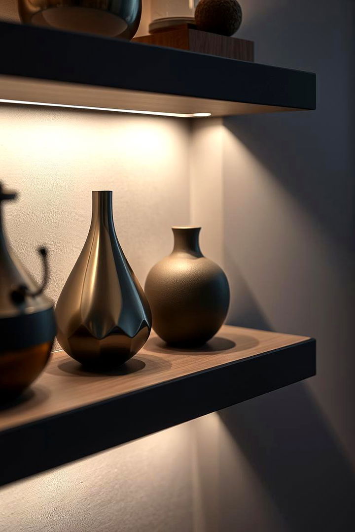 LED Accent Lighting - 22 Shelf Decor Ideas