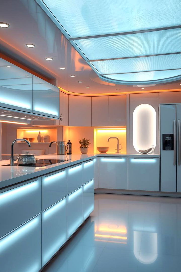 LED Illuminated Splashback - 22 Kitchen Splashback Ideas
