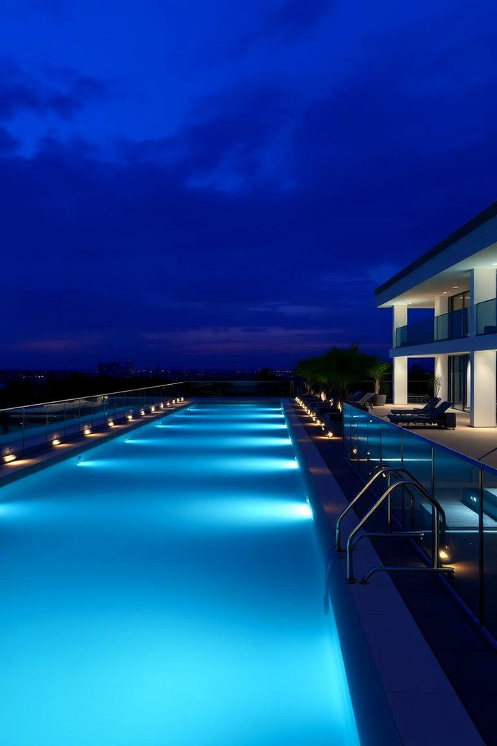 LED Illumination Deck - 22 Pool Deck Ideas