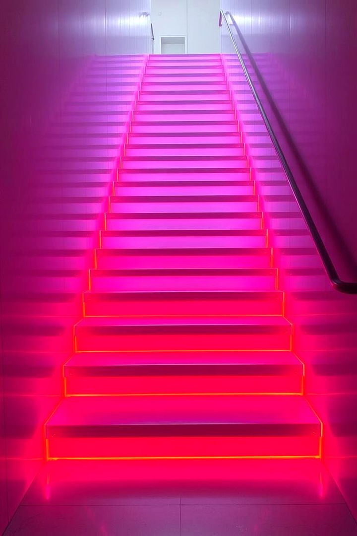 LED Integrated Staircase Design - 22 Modern Staircases