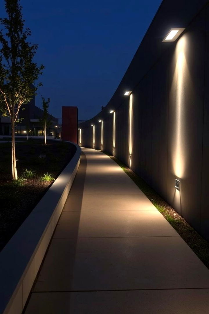 LED Integrated Walkways - 22 Concrete Walkway Ideas