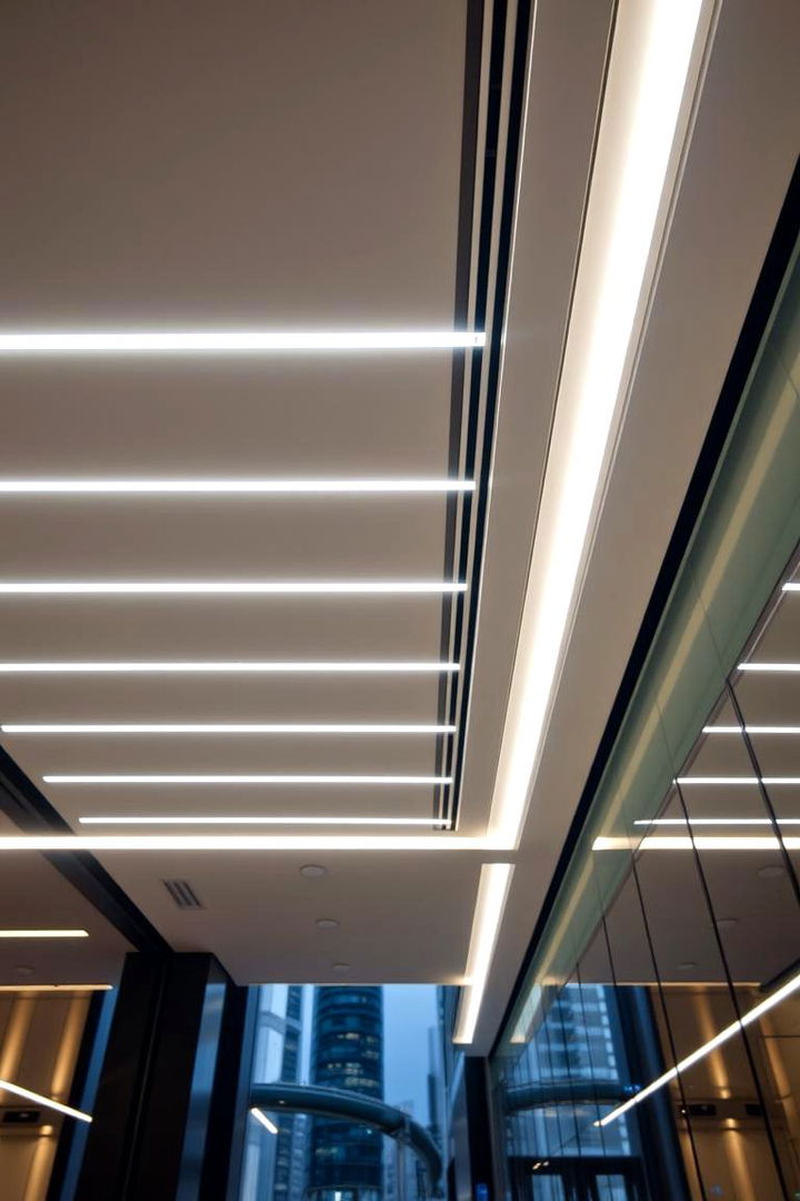 LED Light Integrated Trim - 22 Ceiling Trim Ideas