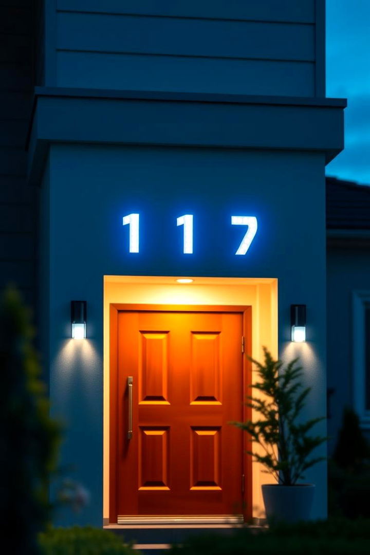LED Light Up Numbers - 22 House Number Ideas