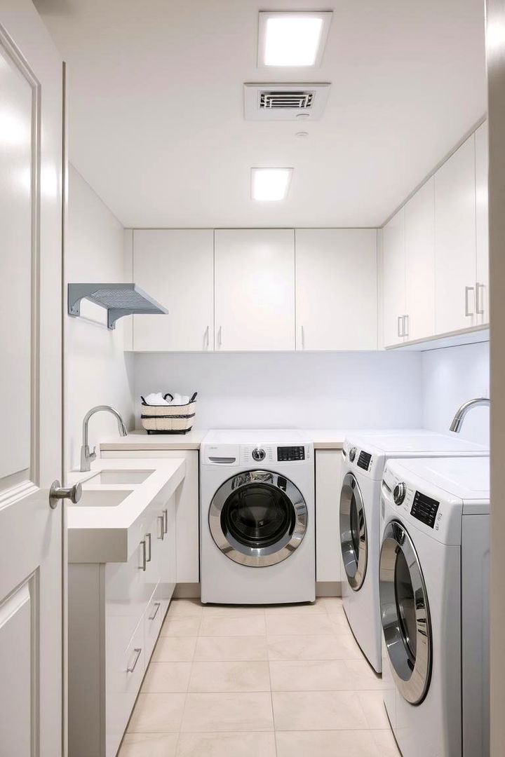 LED Lighting for Modern Energy Savings - 22 Green Laundry Room Ideas