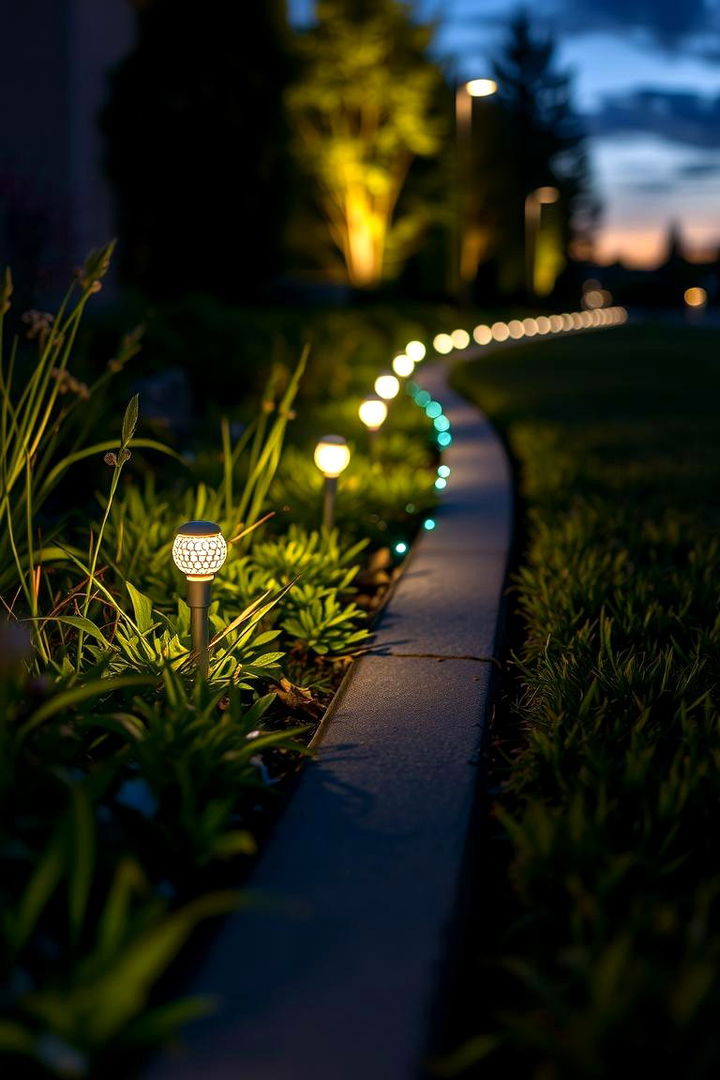 LED Lit Edging - 22 Modern Garden Edging Ideas
