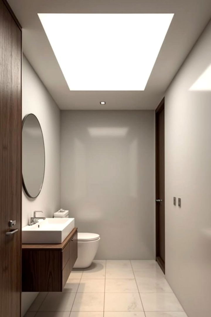 LED Panel Lighting for Uniform Illumination - 22 Small Bathroom Lighting Ideas
