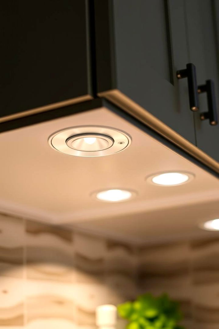 LED Puck Lights Under Cabinets - 22 Cabinet Lighting Ideas