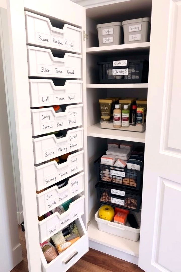 Label Everything - 22 Bathroom Cabinet Organization Ideas