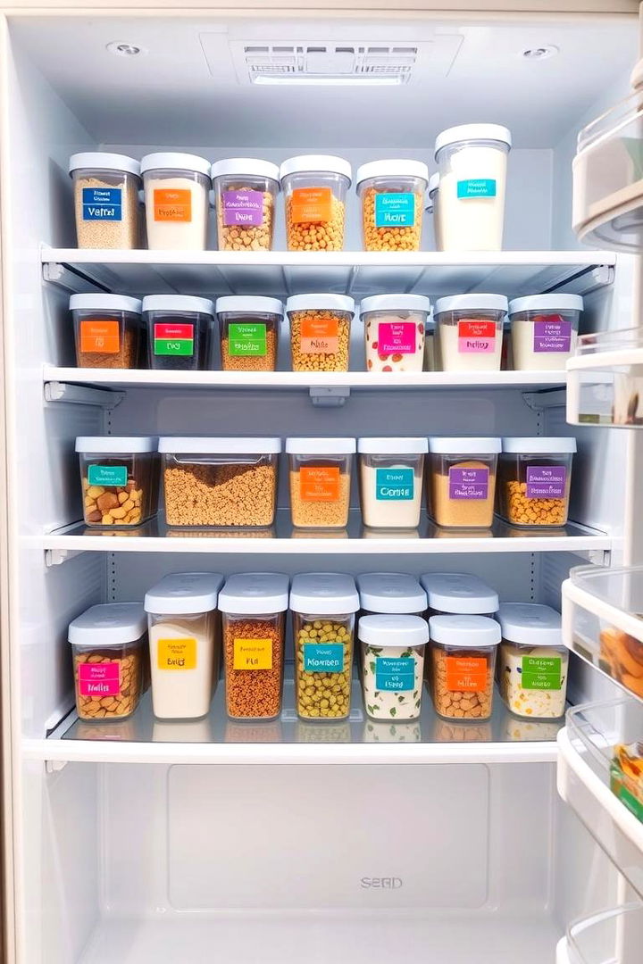 Labeling System for Better Tracking - 22 Fridge Organization Ideas