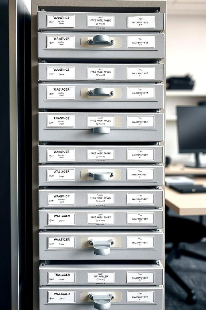 Labeling Systems - 22 Desk Organization Ideas