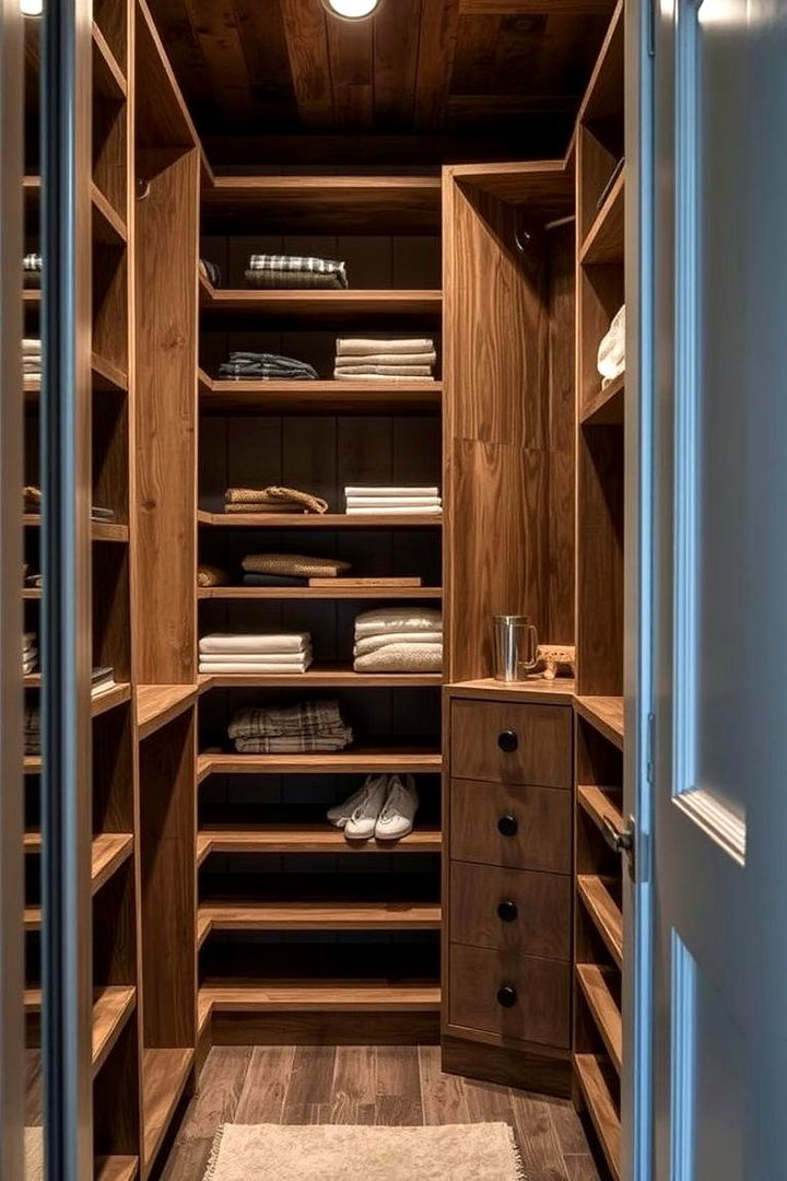 Ladder Style Shelves for Dynamic Organization - 22 Closet Shelving Ideas