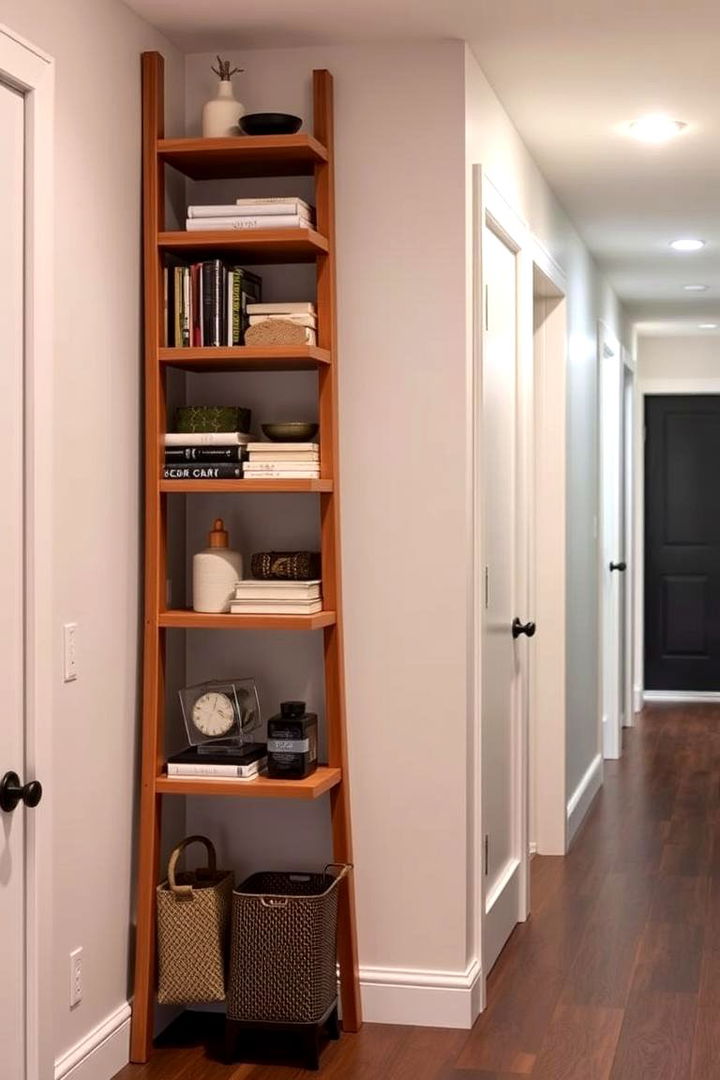 Ladder Style Wall Mounted Storage - 22 Ladder Storage Ideas