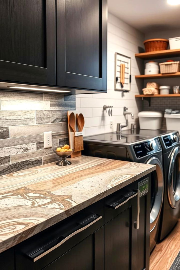 Laminate Versatility - 22 Laundry Room Countertop Ideas