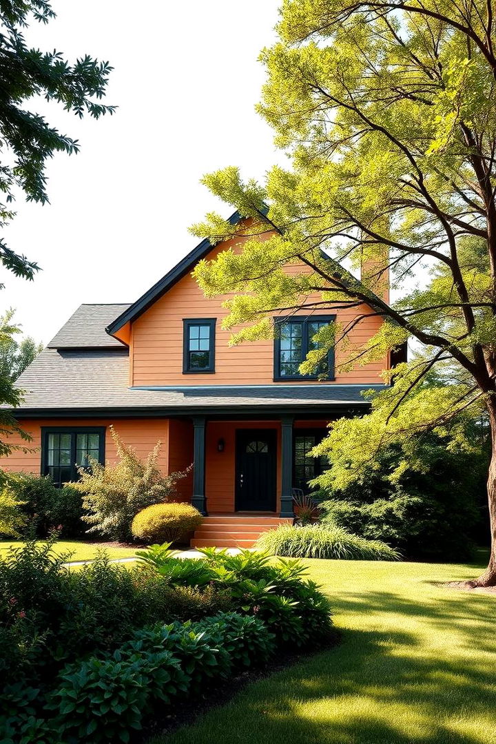Landscape Harmony - 22 Tan House With Black Trim Design Ideas