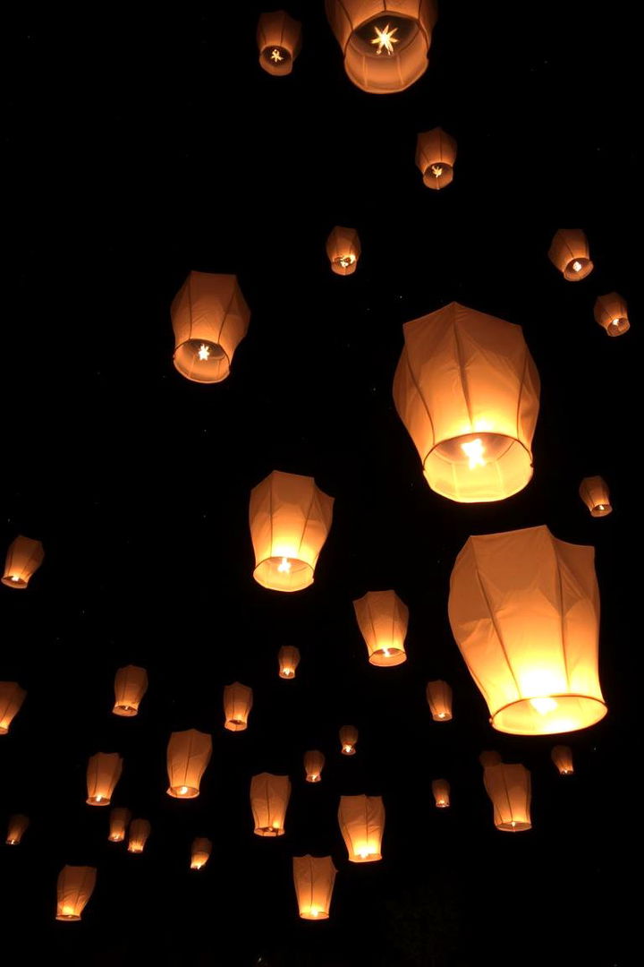 Lantern Launch Goodbye - 22 Wedding Send-off Ideas