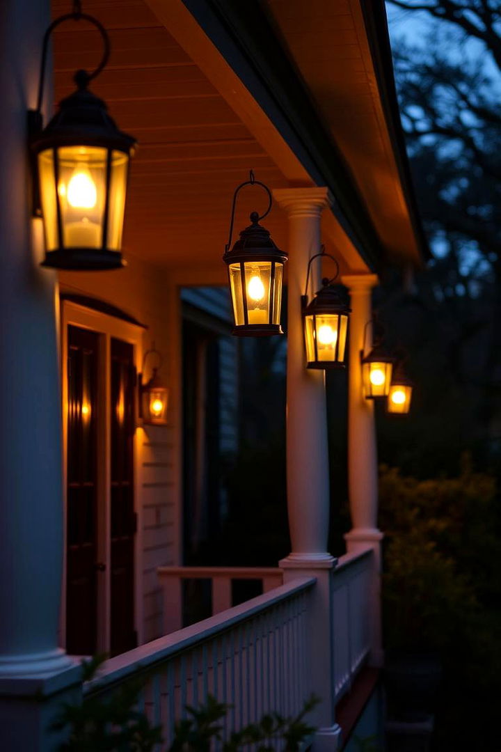 Lanterns for Evening Glow - 22 Colonial Front Porch Ideas