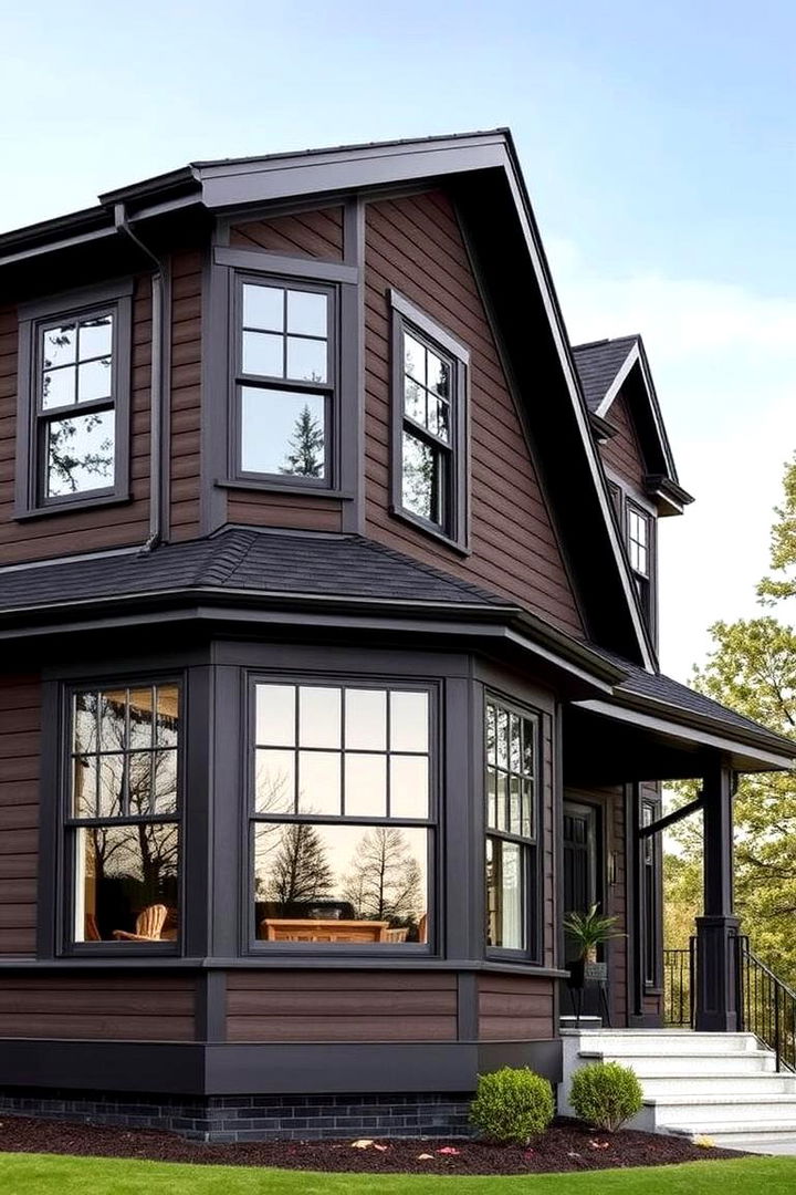 Lasting Investment Value - 22 Dark Brown House With Black Trim