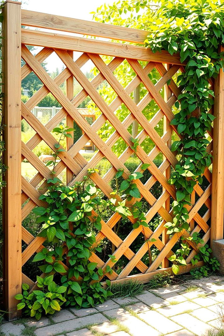 Lattice Fence Design - 22 Backyard Fence Ideas