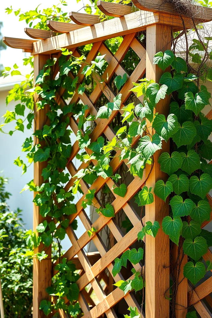 Lattice Trellis for Vines - 22 Garden Trellis Ideas