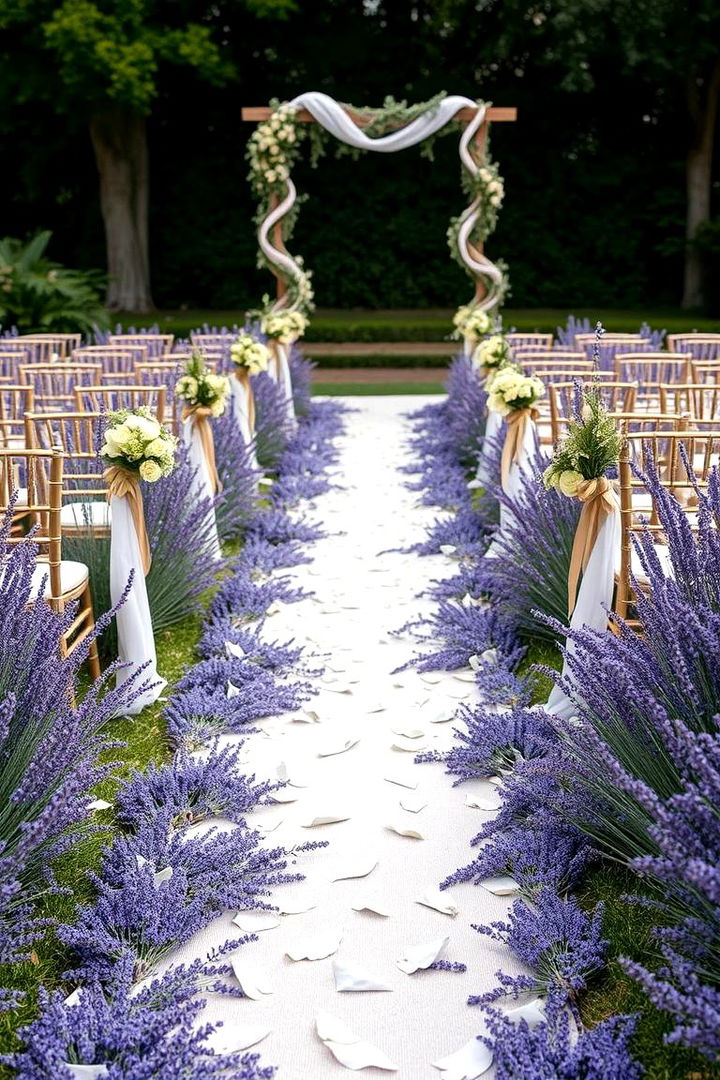 Lavender Aisle Runners - 22 Lavender Wedding Ideas