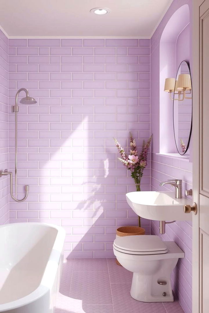 Lavender Bathroom for a Calming Touch - 22 Bathroom Color Ideas