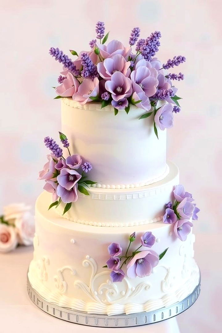 Lavender Cake Designs - 22 Lavender Wedding Ideas