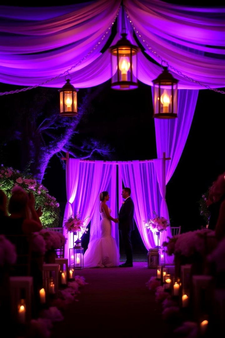 Lavender Lighting Ambiance - 22 Lavender Wedding Ideas