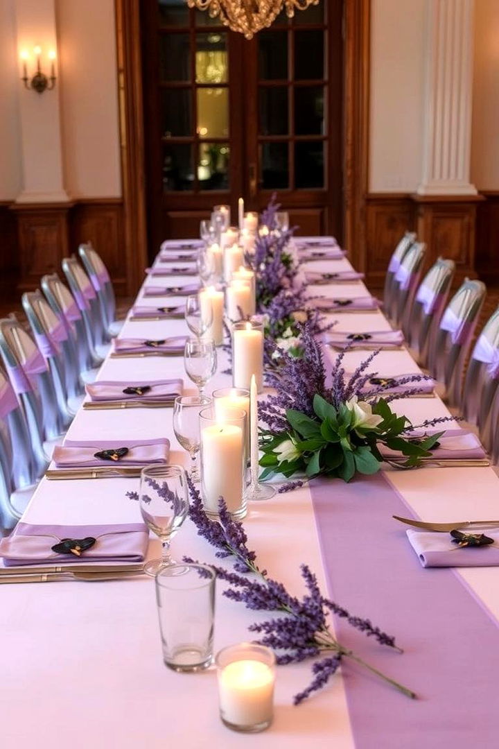 Lavender Table Settings - 22 Lavender Wedding Ideas