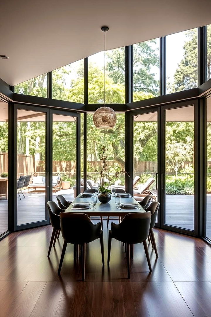 Lavish Indoor Outdoor Flow - 22 Luxury Dining Room Ideas