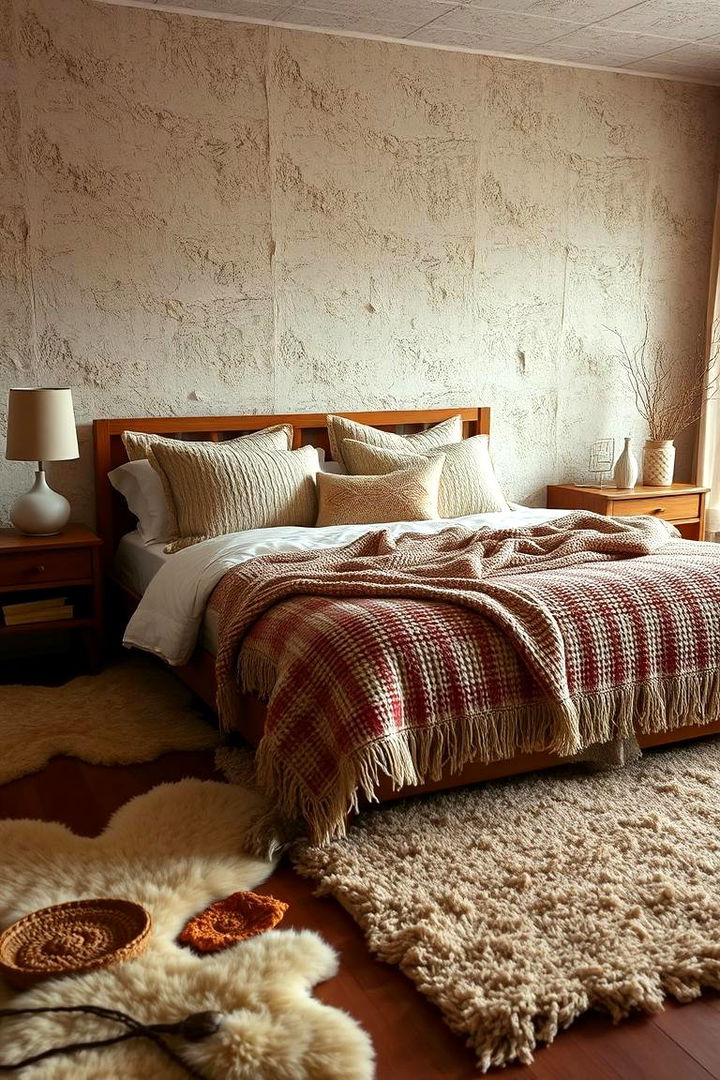 Layer Textiles and Soft Furnishings - 22 Midcentury Modern Bedroom Decorating Ideas