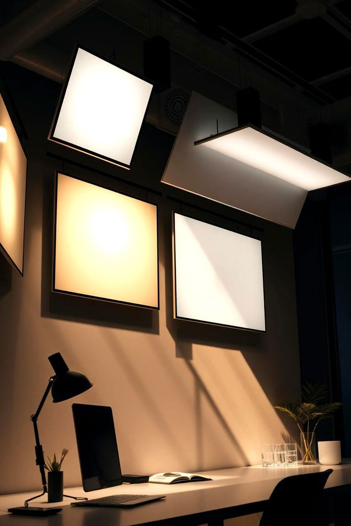 Layered Ambient Illumination Techniques - 22 Drop Ceiling Lighting Ideas