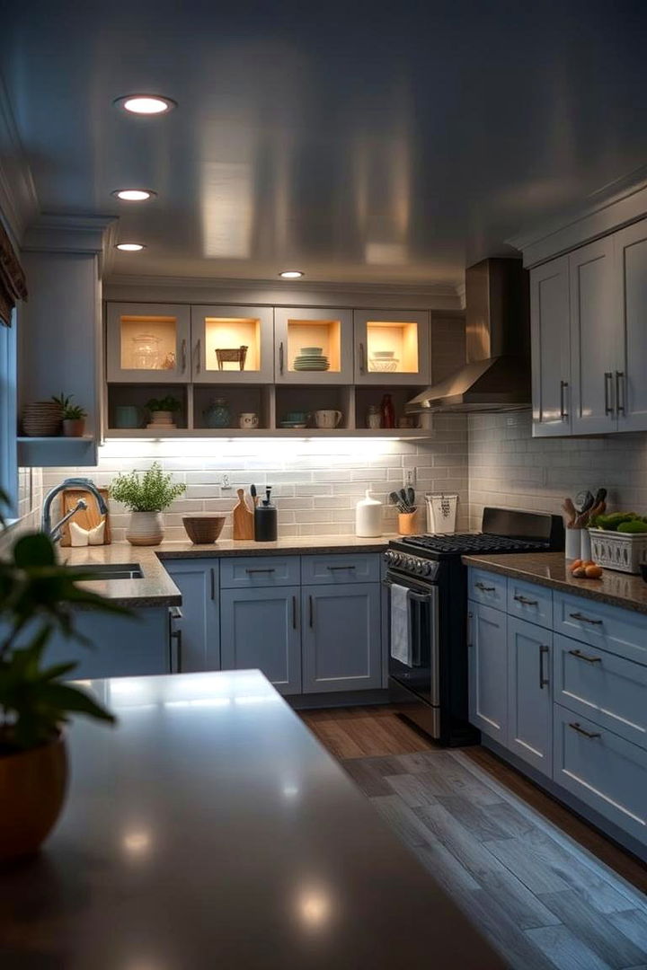 Layered Ambient Lighting - 22 Kitchen Lighting Ideas