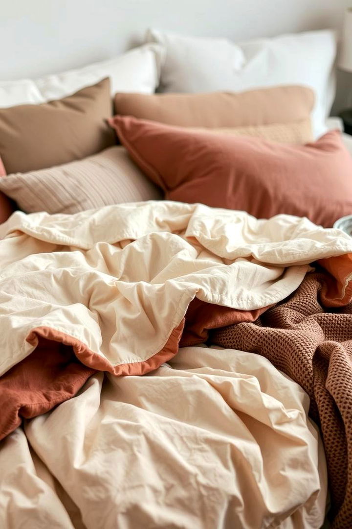 Layered Bed Linens - 22 Mexican Bedroom Ideas