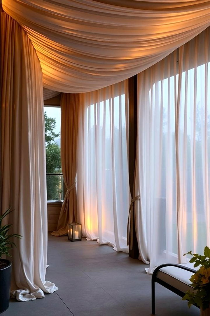 Layered Curtain Designs for Depth and Dimension - 22 Patio Curtain Ideas