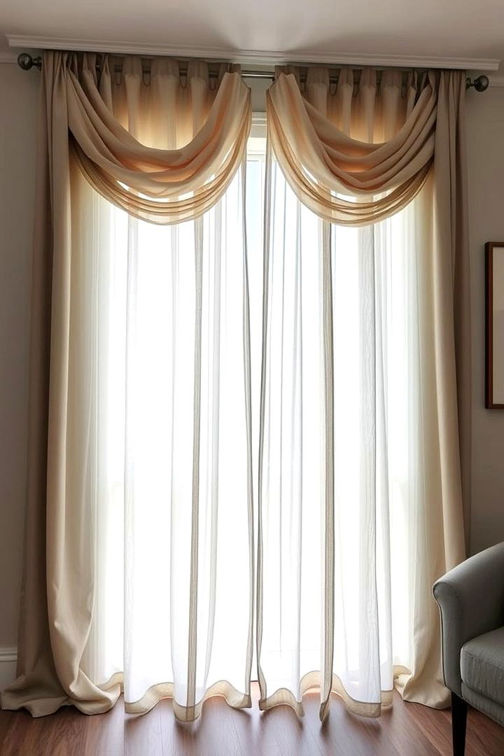 Layered Curtain Designs for Texture - 22 Bedroom Curtain Ideas