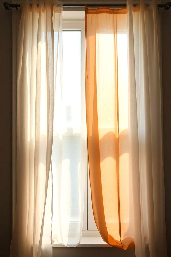 Layered Drapery Designs - 22 Bathroom Window Treatment Ideas