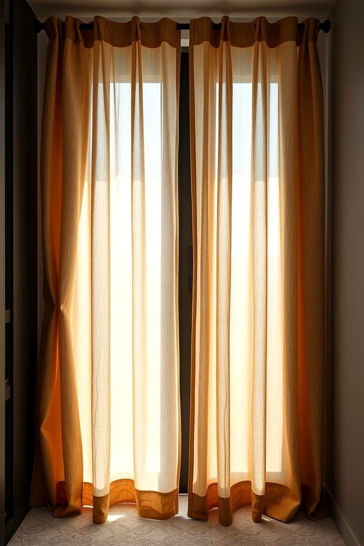 Layered Dual Curtain Look - 22 closet curtain ideas