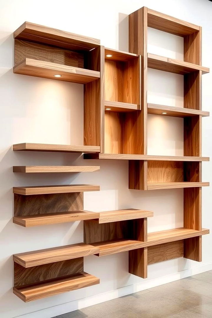 Layered Floating Designs - 22 Floating Shelves Ideas