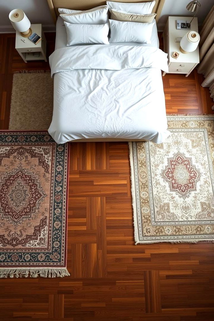 Layered Floor Treatments - 22 Primary Bedroom Ideas