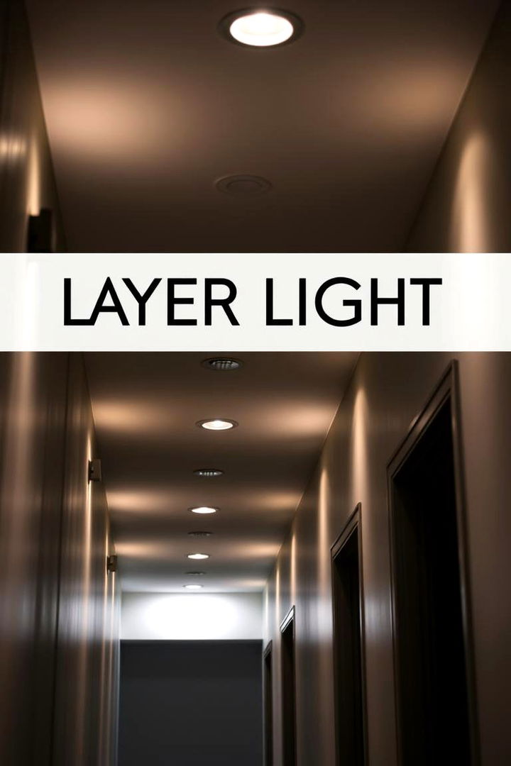 Layered Light Combining Ambient and Task Lighting - 22 Narrow Hallway Lighting Ideas