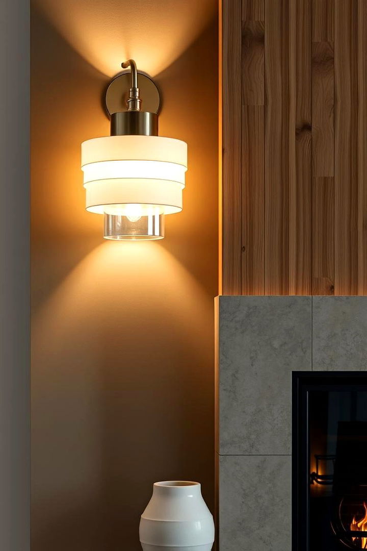 Layered Lighting - 22 Fireplace Sconces Ideas