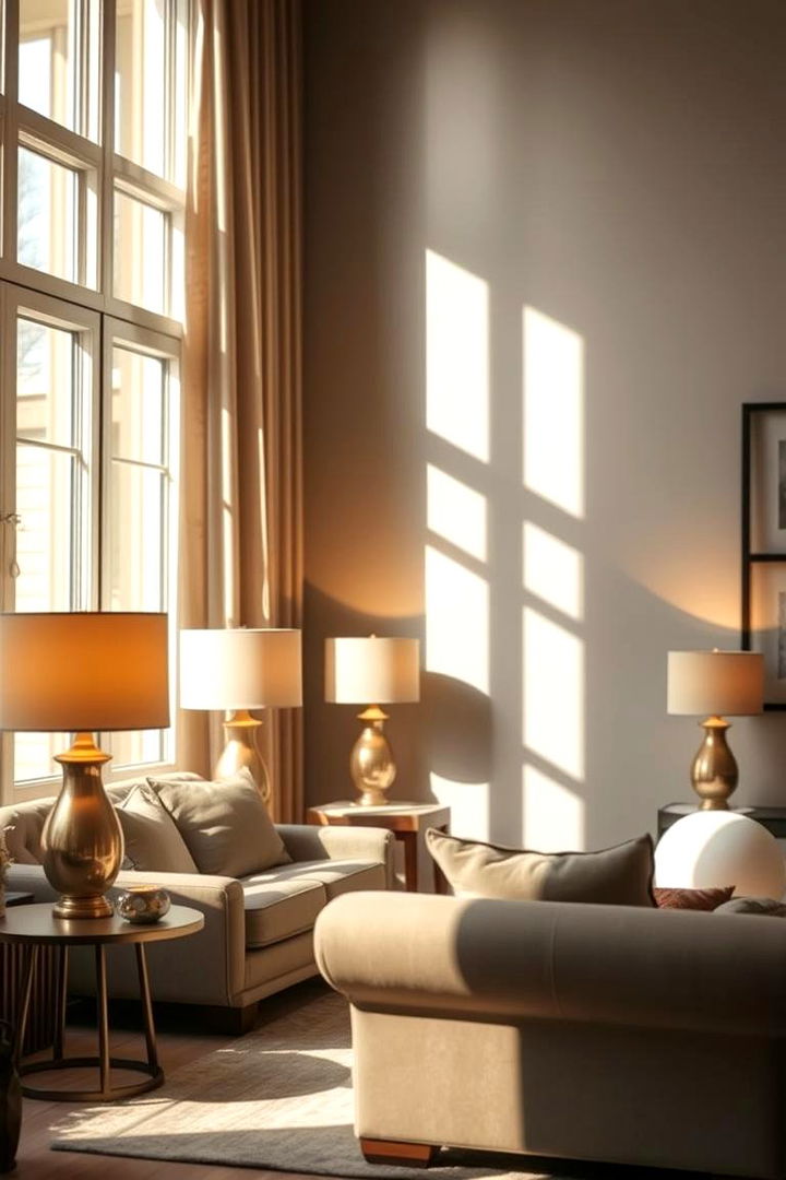 Layered Lighting Ambiance - 22 Cozy Living Room Ideas