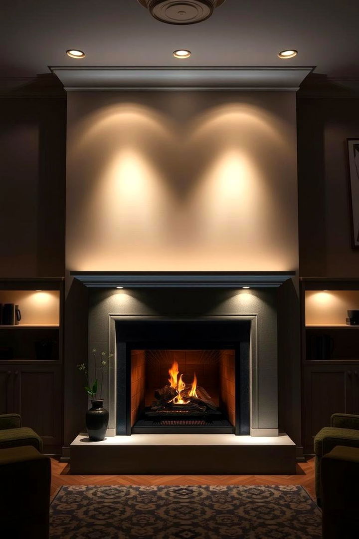 Layered Lighting Design - 22 Fireplace Lighting Ideas