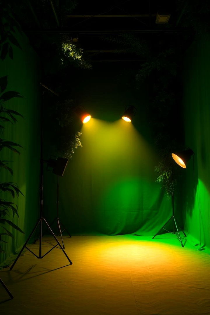Layered Lighting Effects - 22 Forest Green Bedroom Ideas