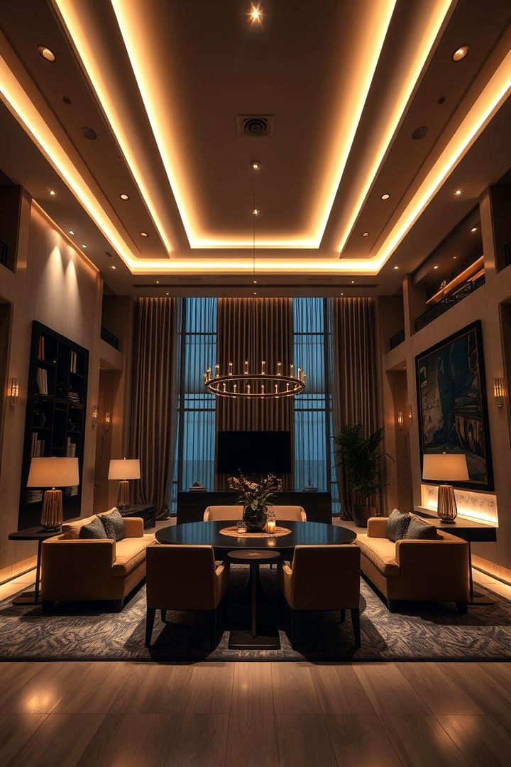 Layered Lighting Schemes - 22 Glam Interior Design Ideas