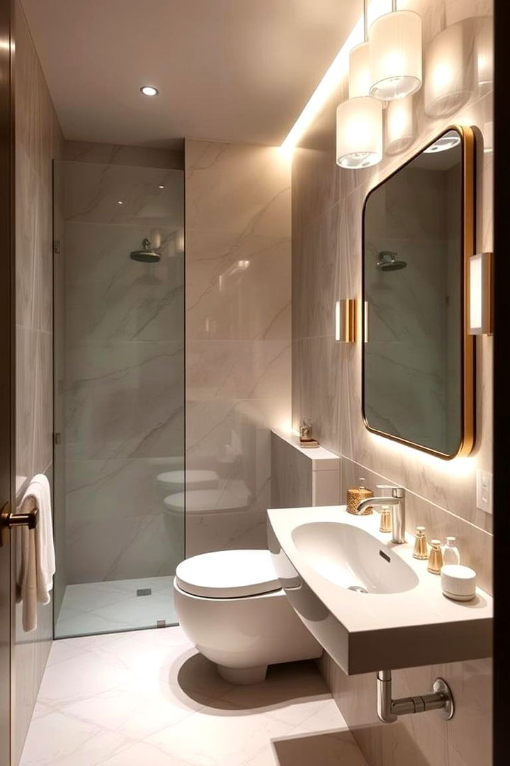Layered Lighting Solutions - 22 Cozy Bathroom Ideas