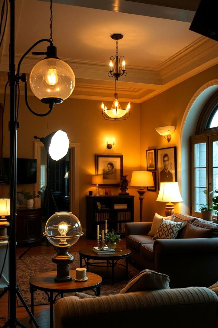 Layered Lighting Solutions - 22 Farmhouse Living Room Ideas