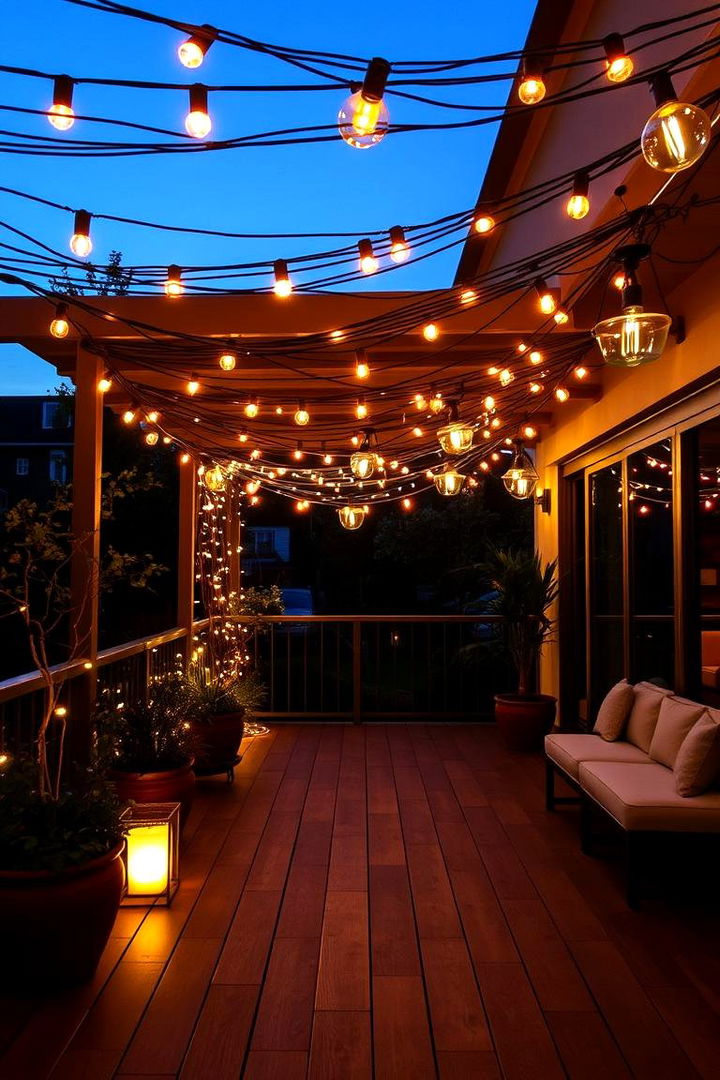 Layered Lighting Techniques - 22 Patio String Light Ideas