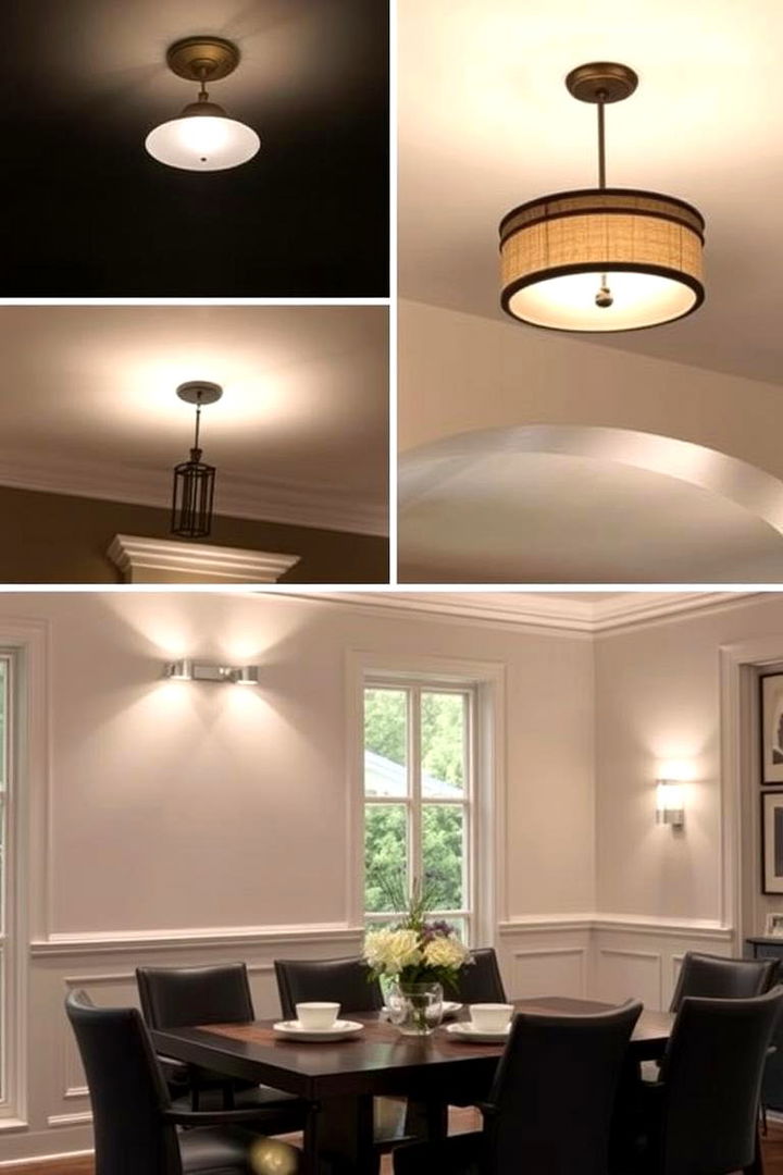 Layered Lighting Techniques for Depth - 22 Small Dining Room Lighting Ideas